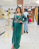 Indowestern drape set